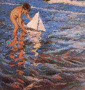 Joaquin Sorolla Small boat oil painting reproduction